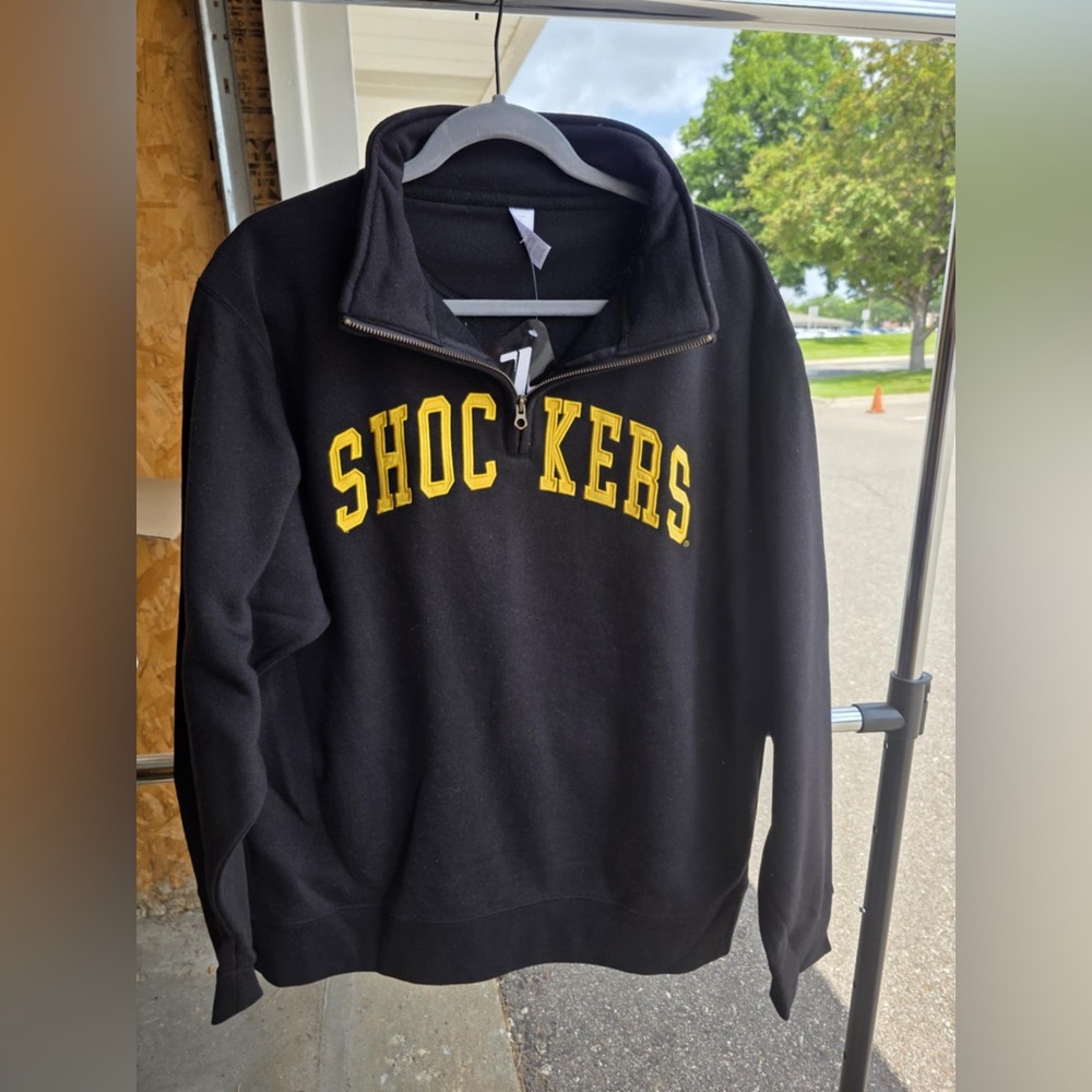 Shockers Black Zip Up Sweater